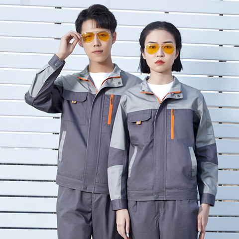 经典拼色款工作服套装