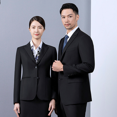 黑色羊毛西服职业正装外套男女款