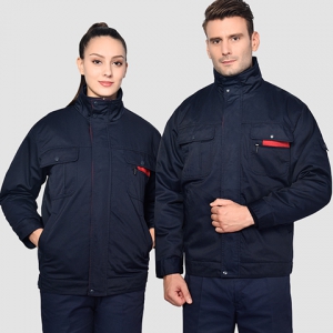 企业工作服冬装棉服定制 