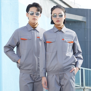 银灰色春秋加厚工服套装 