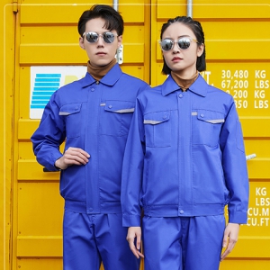 经典浅蓝色工作服套装 
