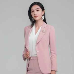 纯色气质小西服女职业装套装 