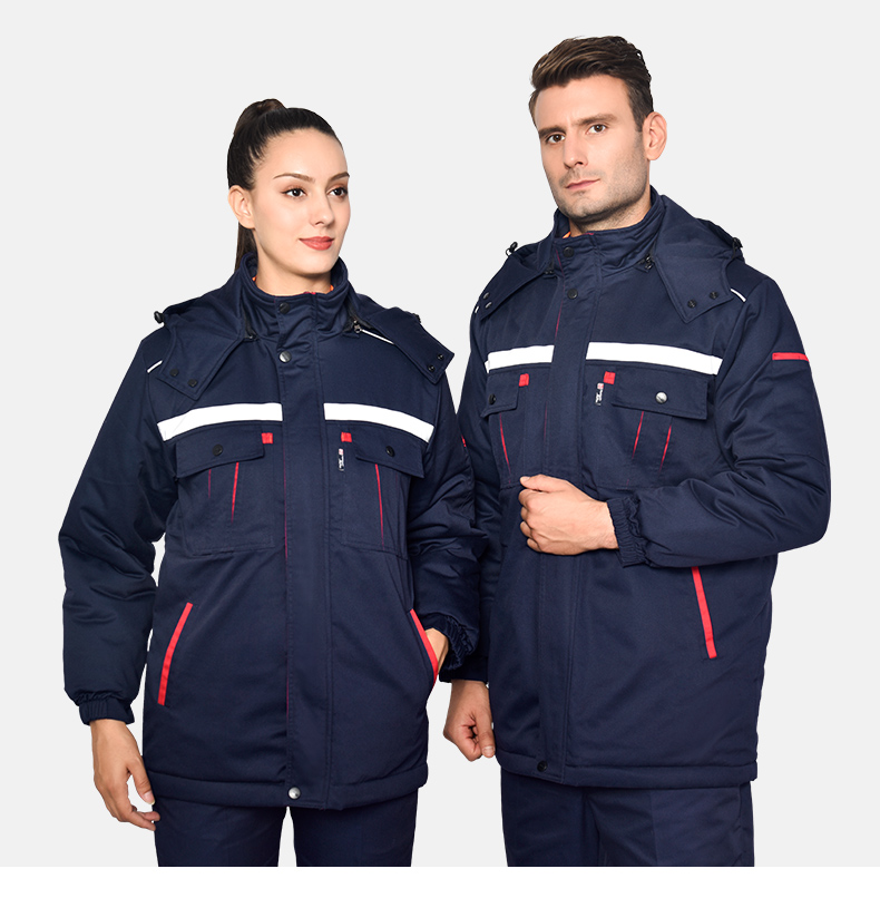 企业冬季户外中长款棉服(图1)