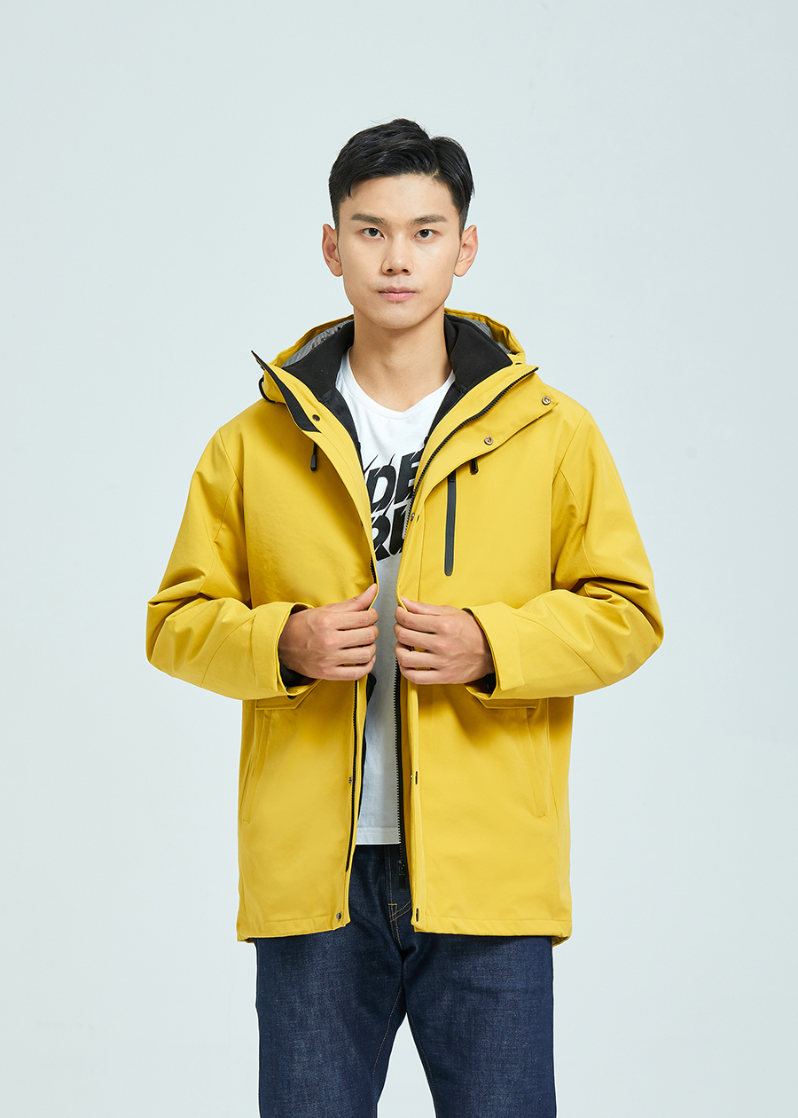 商务中长款三合一冲锋衣定制(图1)