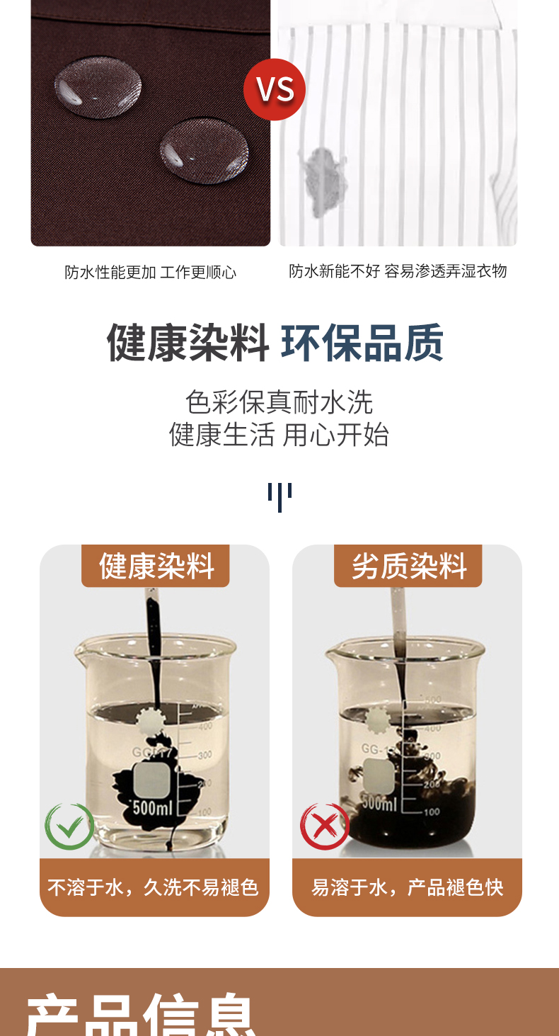 加大口袋款挂脖围裙定制(图10)