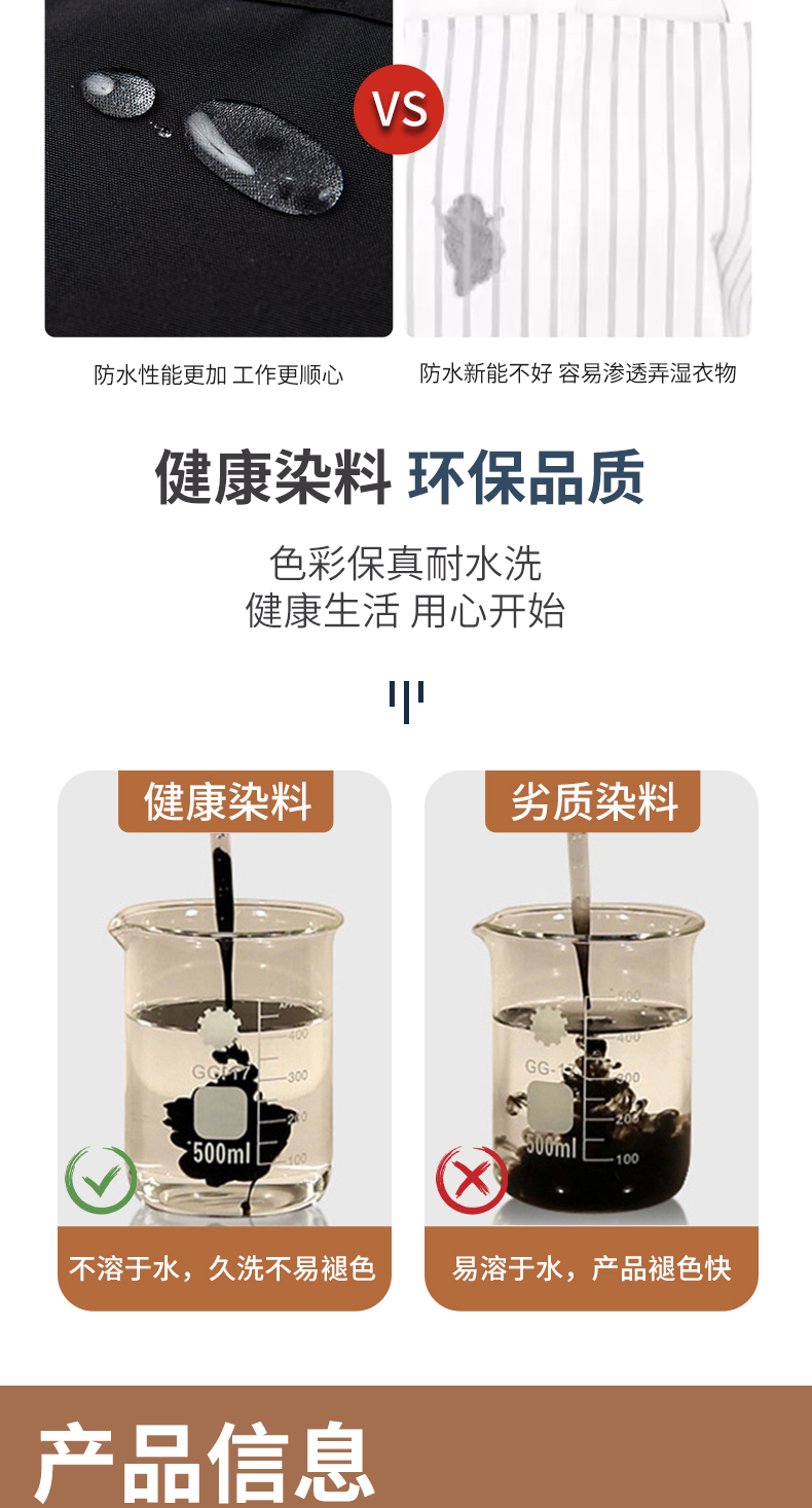 经典挂脖式可调节围裙定制(图10)