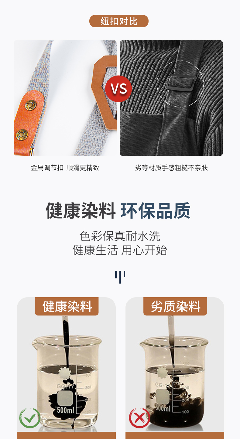 编织交叉背带时尚围裙定制(图9)