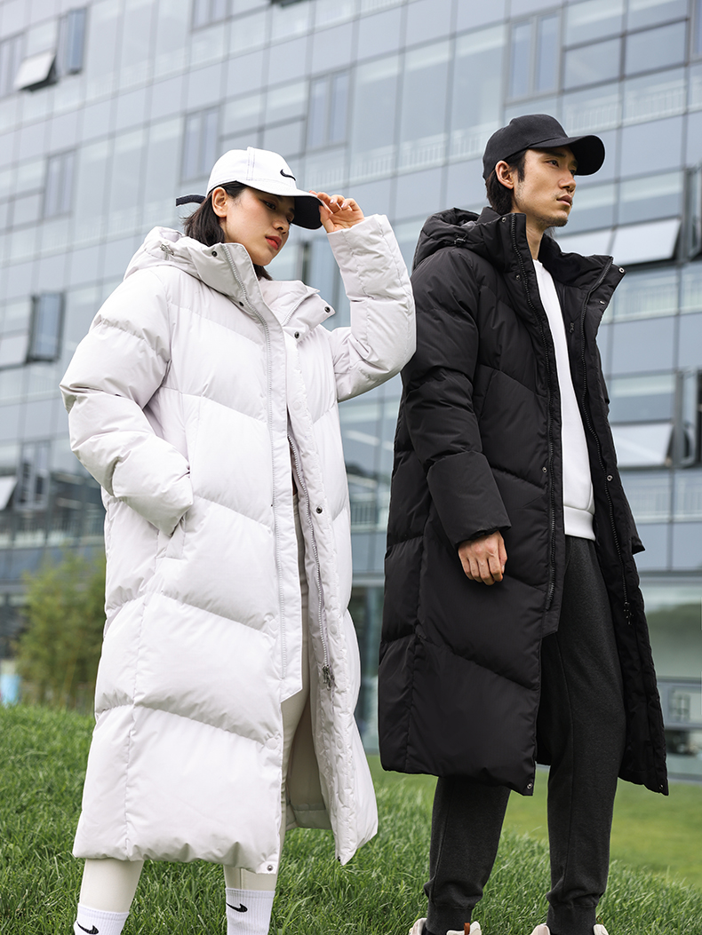 户外团队训练长款过膝保暖羽绒服(图2)