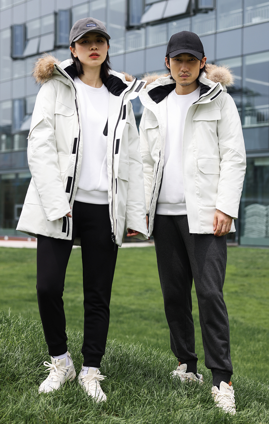 三合一连帽款户外羽绒服定制(图4)