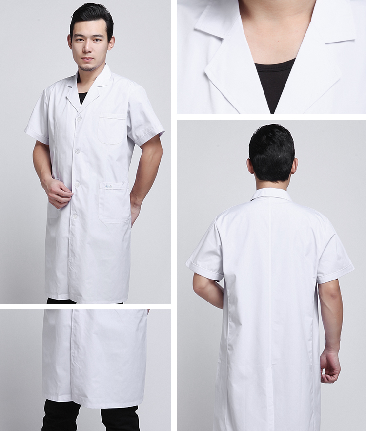 夏季短袖医生白大褂工作服(图4)