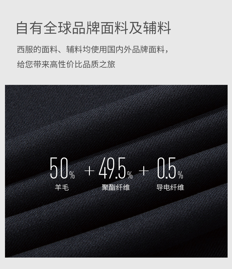 黑色羊毛西服职业正装外套男女款(图2)