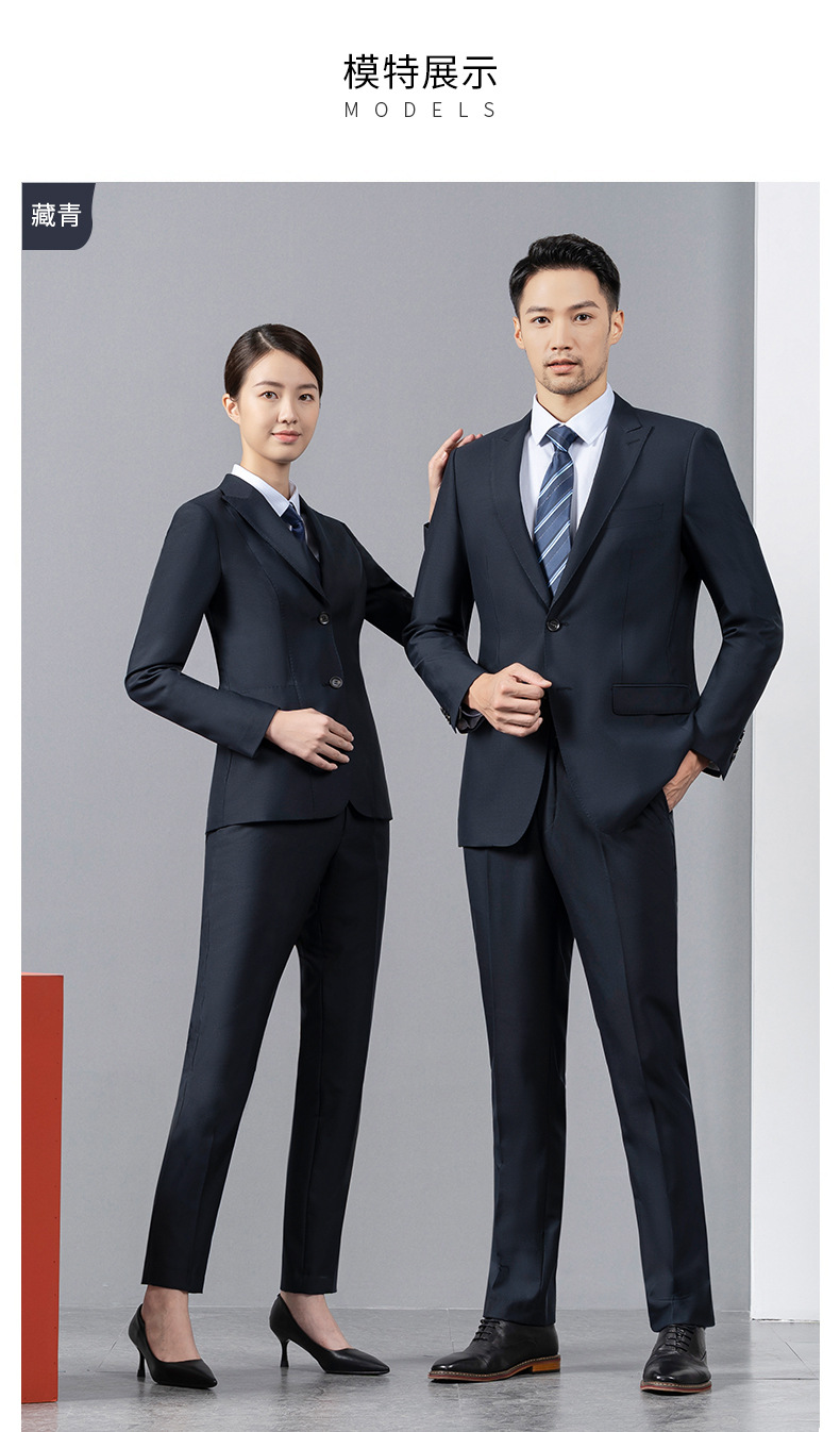 男女款防静电商务西服银行职业装外套(图3)