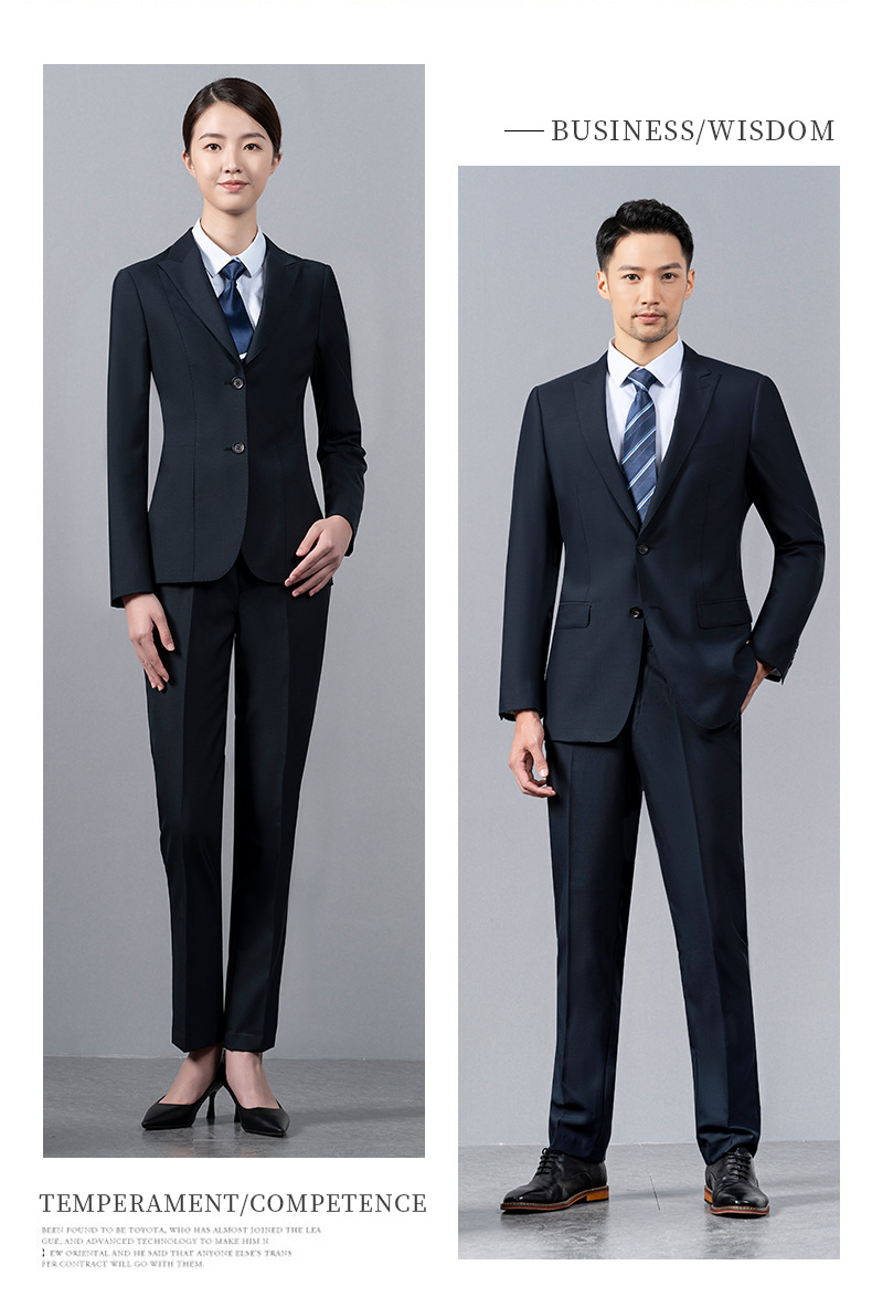 男女款防静电商务西服银行职业装外套(图4)