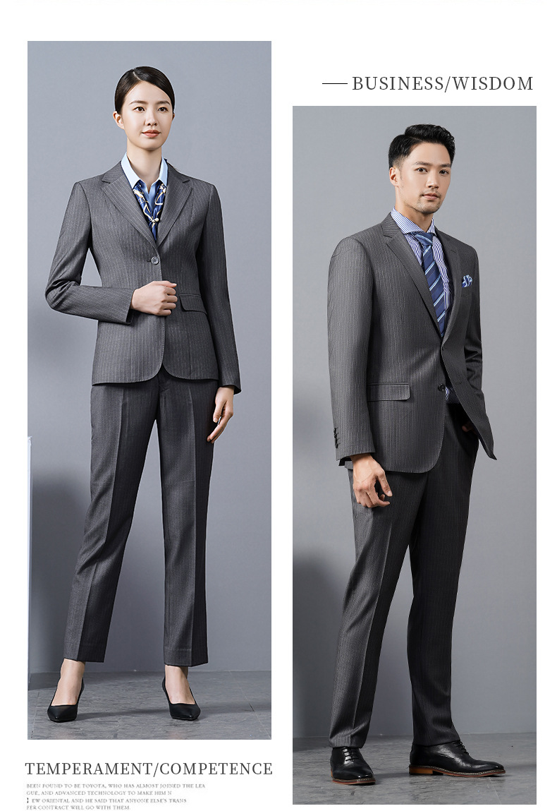 职业装西服套装男女款公务员正装(图4)