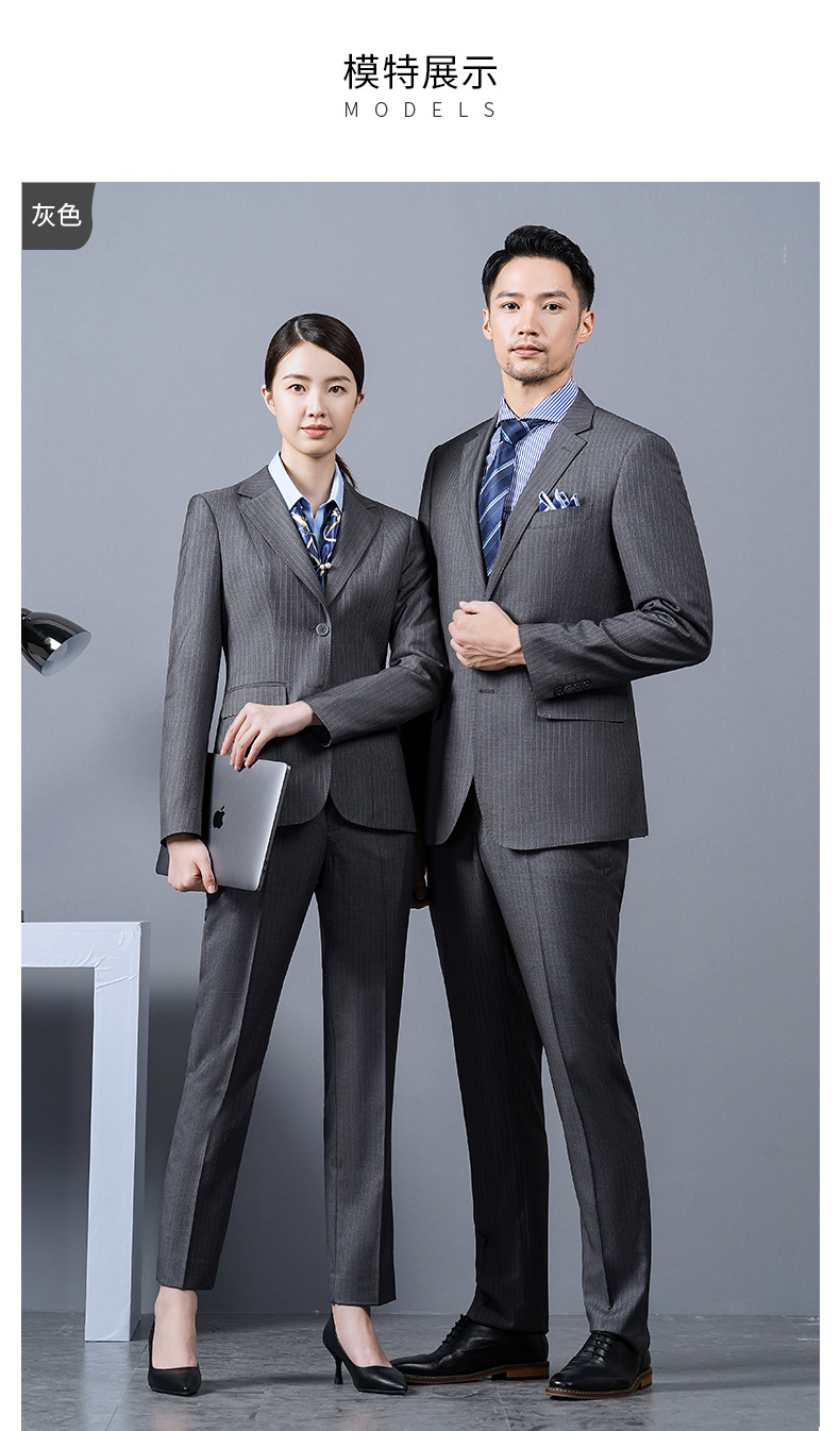 职业装西服套装男女款公务员正装(图3)