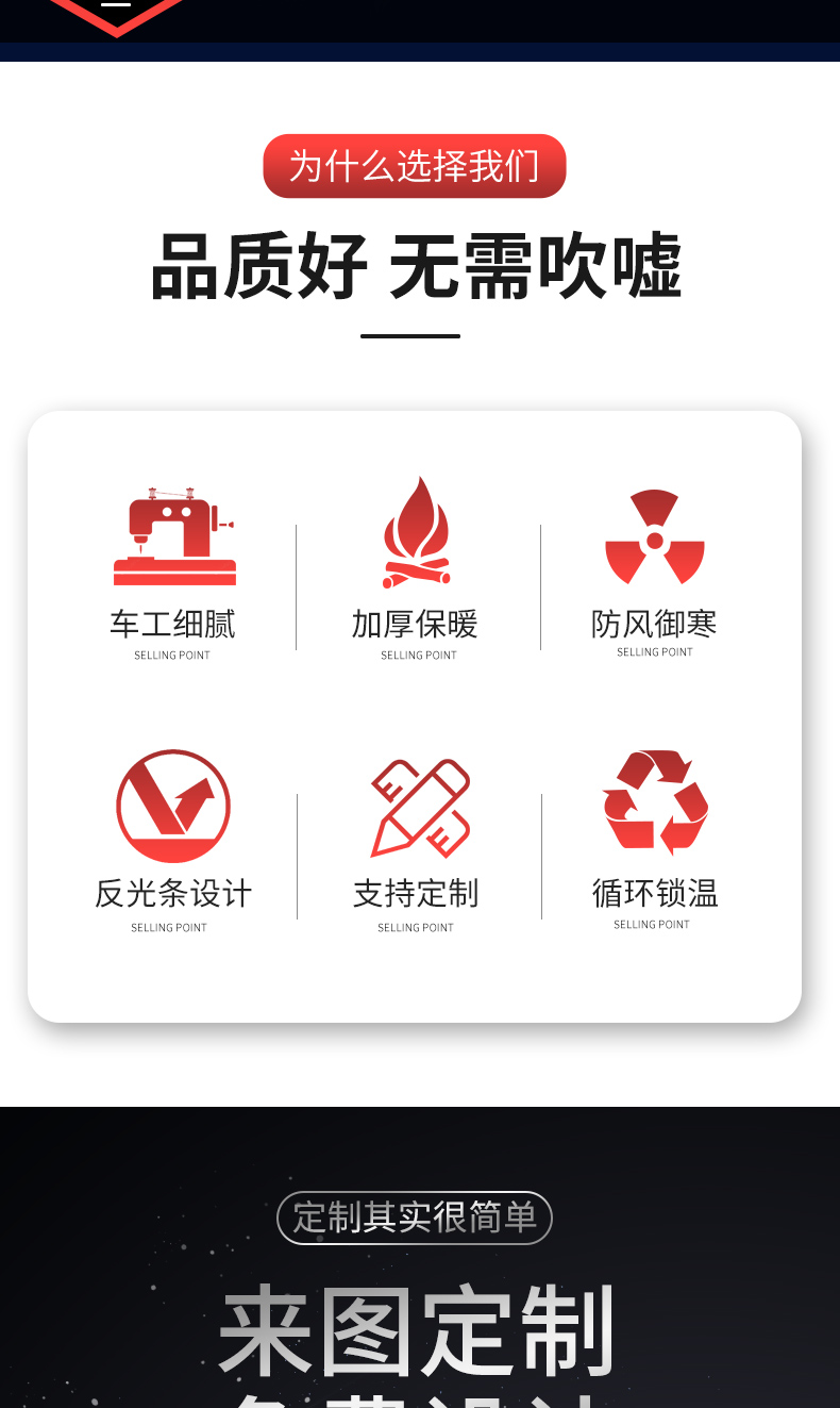 加厚棉内胆工作服棉马甲(图2)