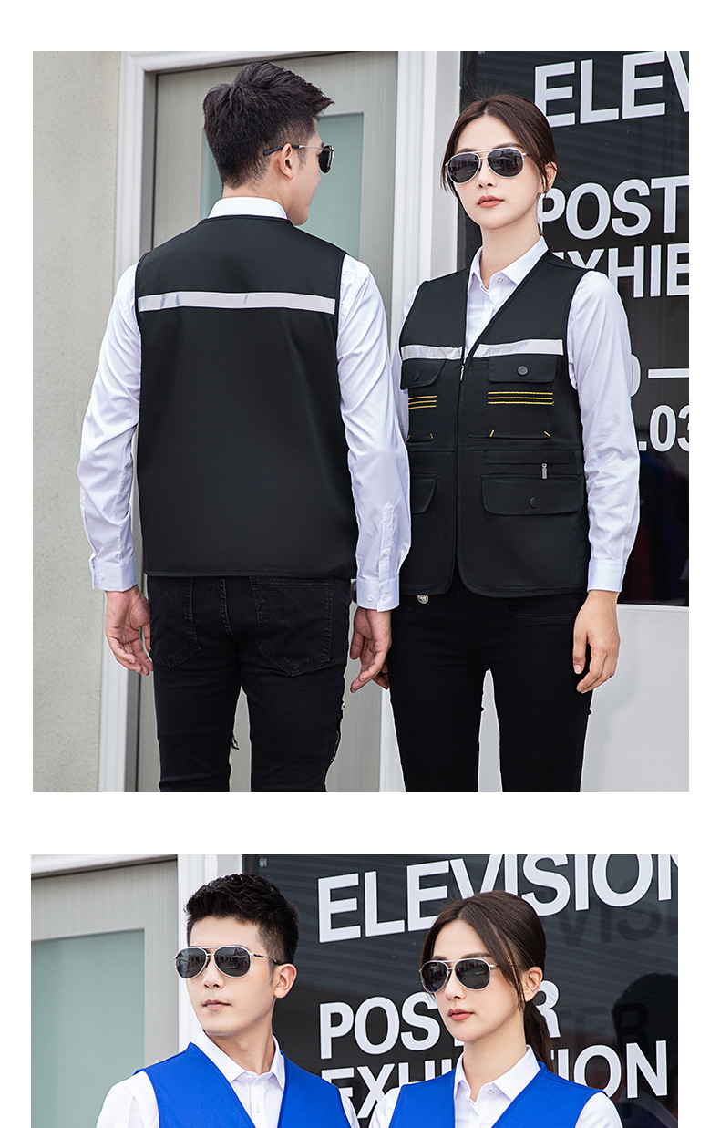 反光条设计多功能工服马甲(图17)